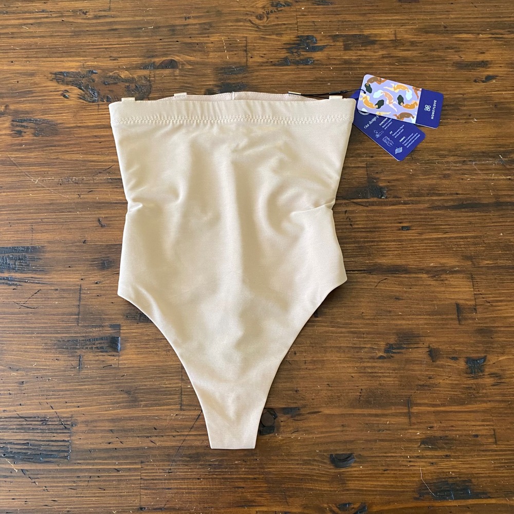 NWT Honeylove SuperPower Thong Sand High Waisted Shapewear Size Small